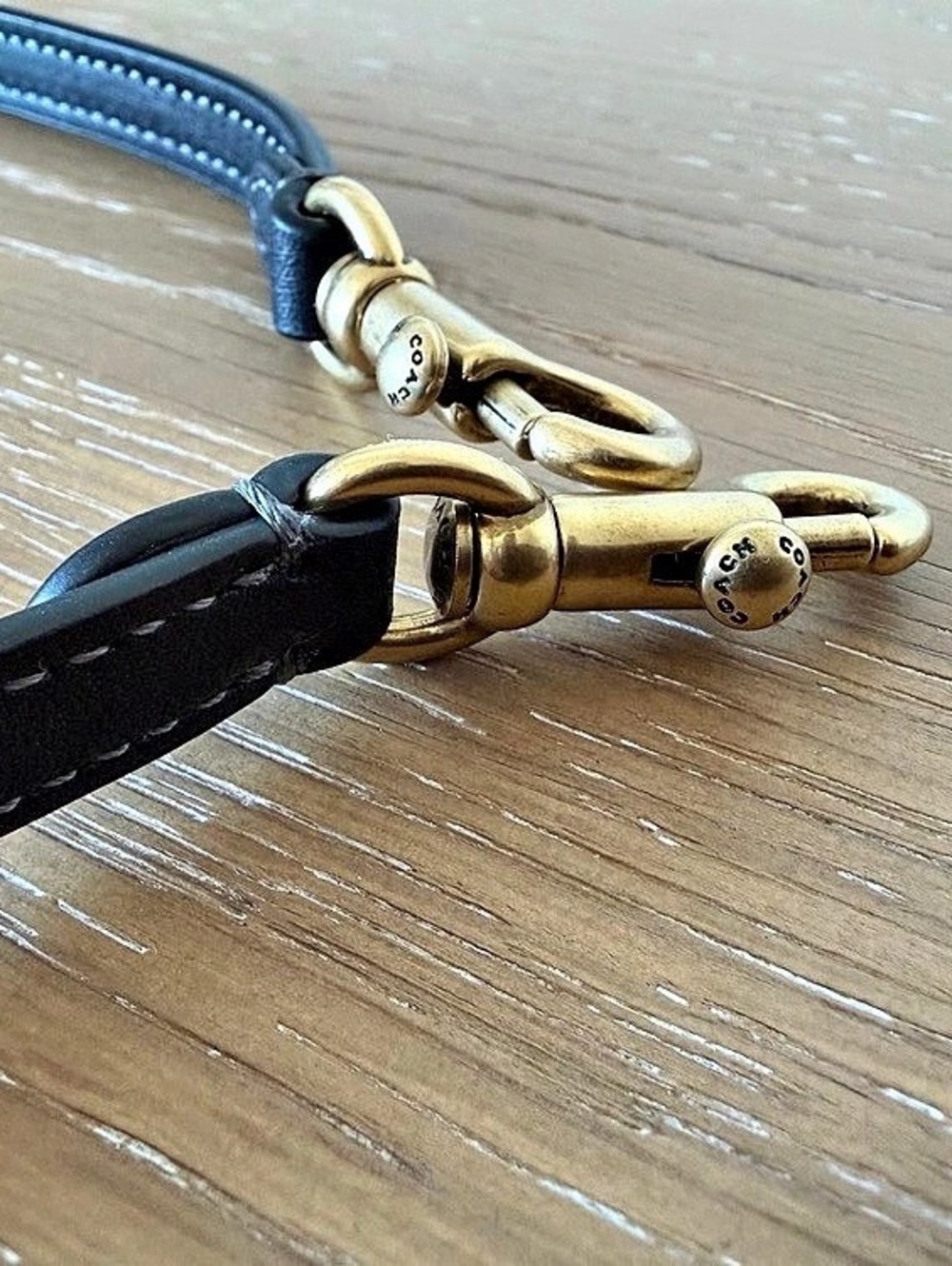 Coach Adjustable Leather shoulder Strap - Black - Picture 4 of 5
